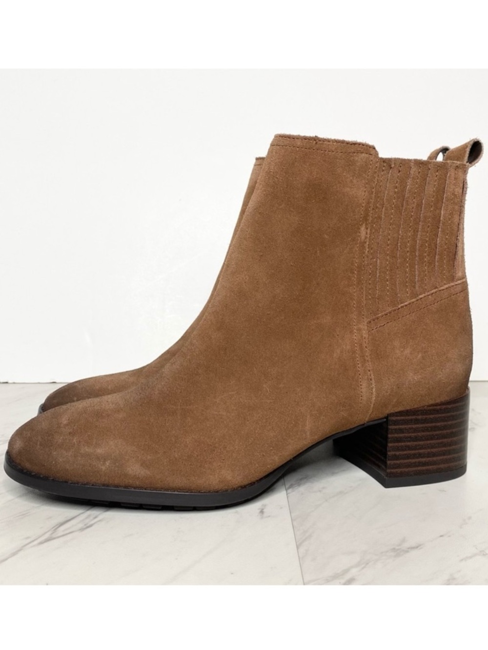 New! Sam Edelman Kaiti Brown Suede Heeled Bootie 7M